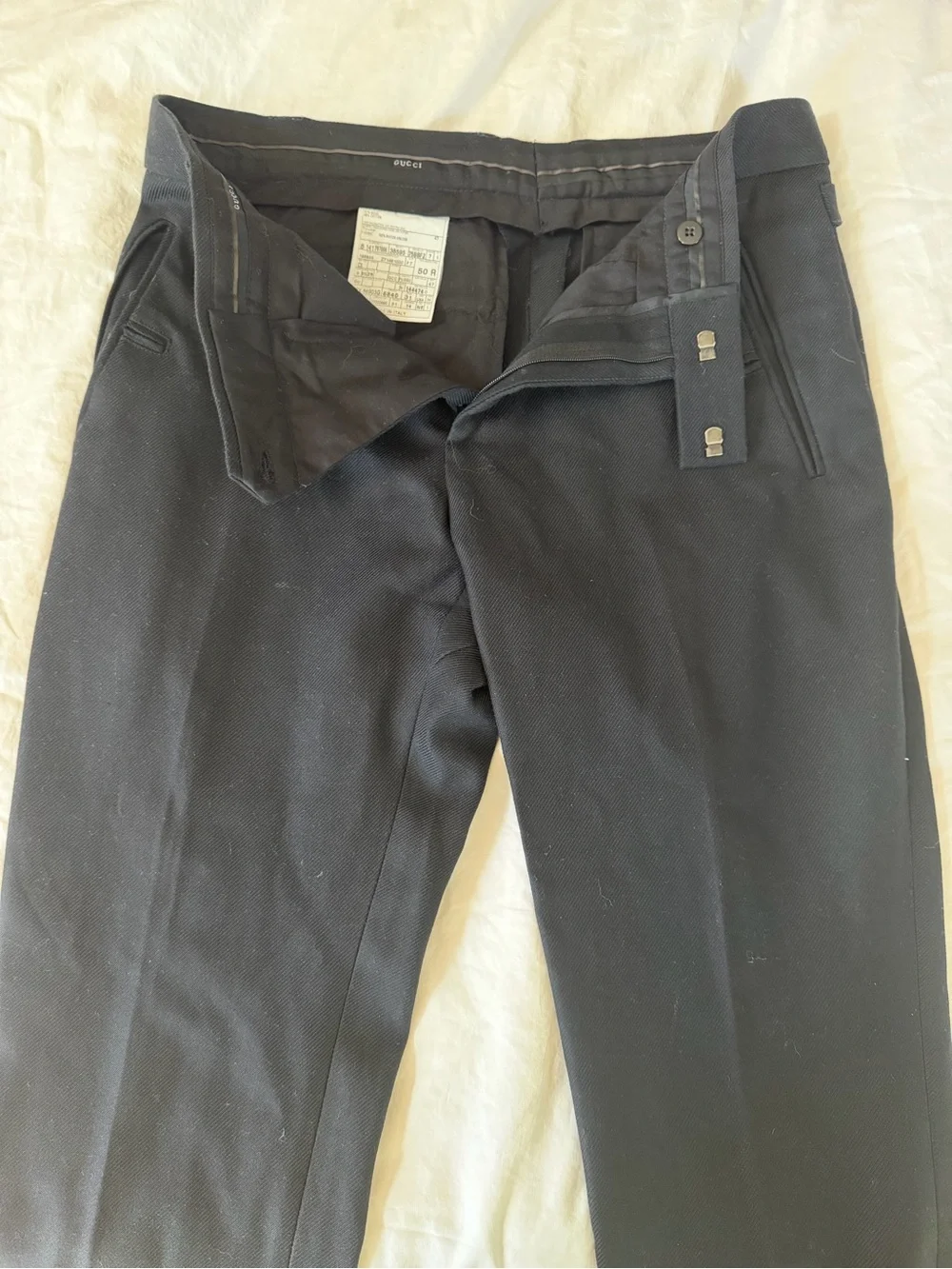 Gucci Men's Black Tailored Dress Pants